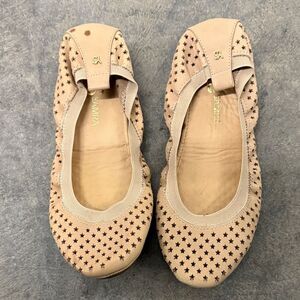 Samara Women's Star Patterned Tan Flats